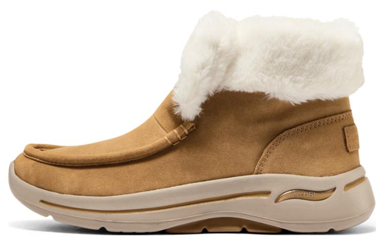 (WMNS) Skechers Go Walk Arch Fit Cherish Boots 'Tan' 144423-CSNT
