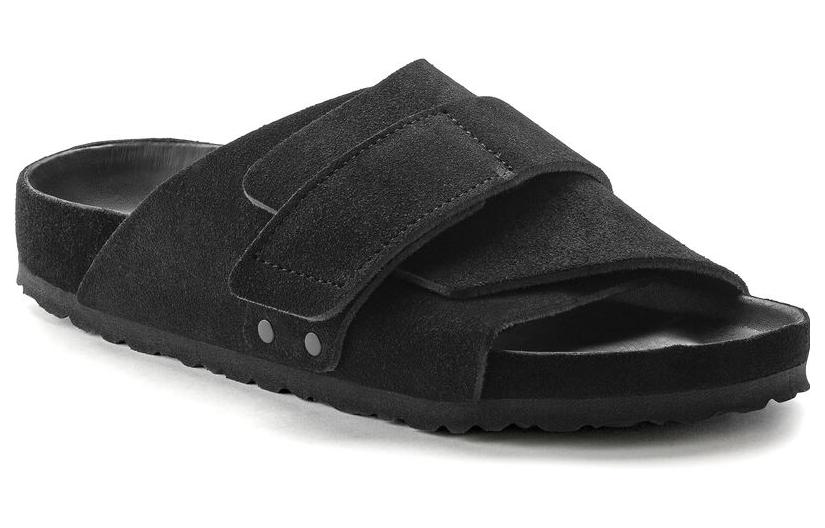 Birkenstock Kyoto Suede Leather Sandals 'Black' 1022317
