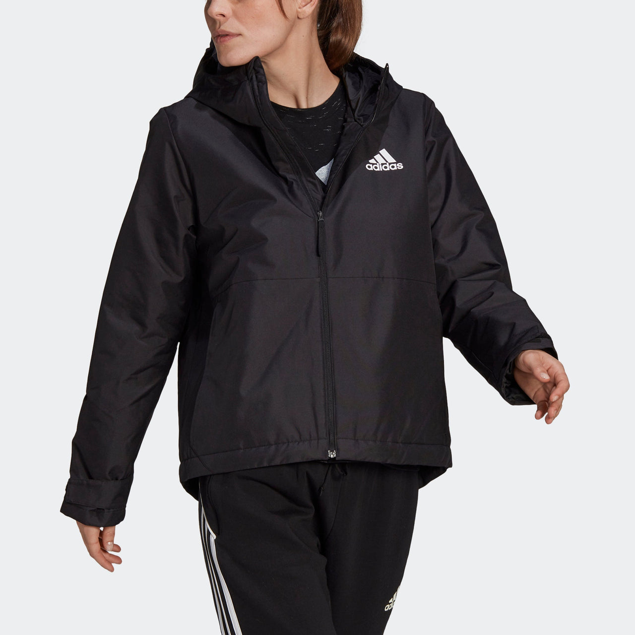 (WMNS) adidas BSC Sturdy Thermal Jacket Asia Sizing 'Black' GN3238