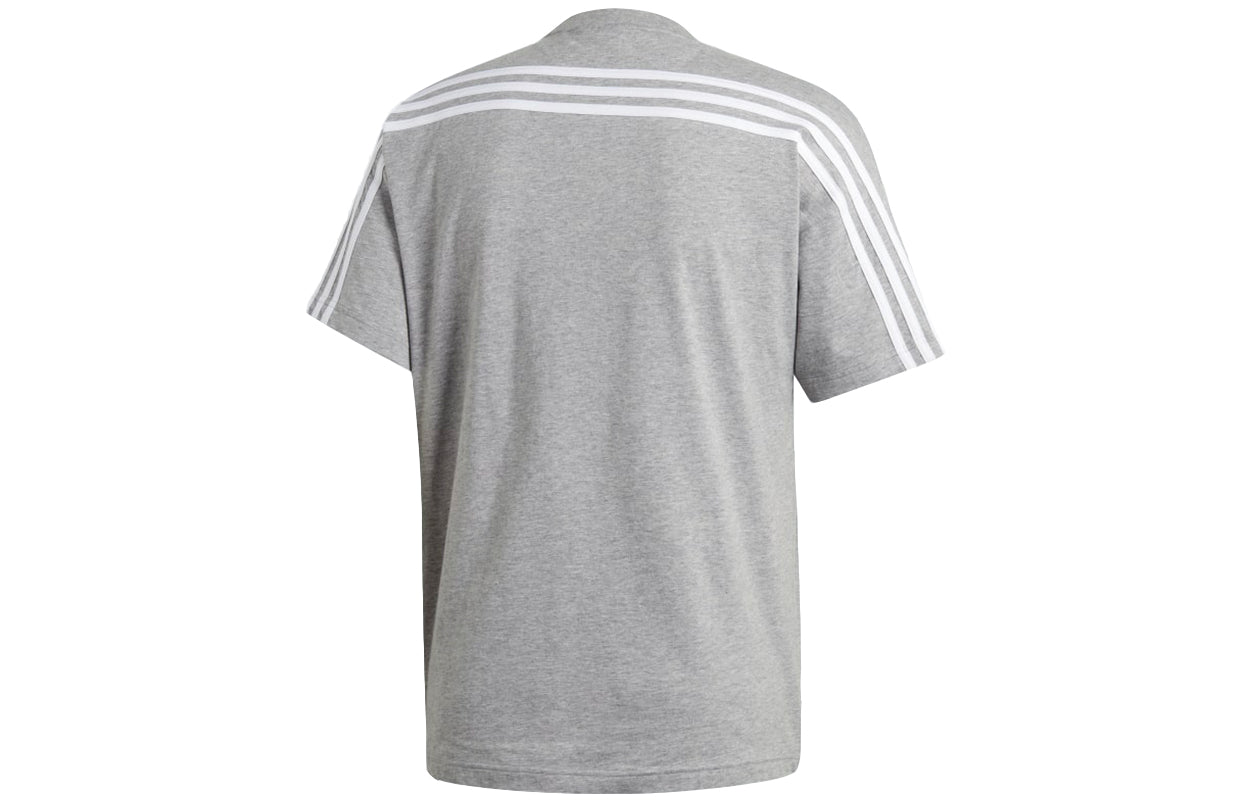 adidas Logo Printing Stripe Causual Ventilate Male Grey EB5275