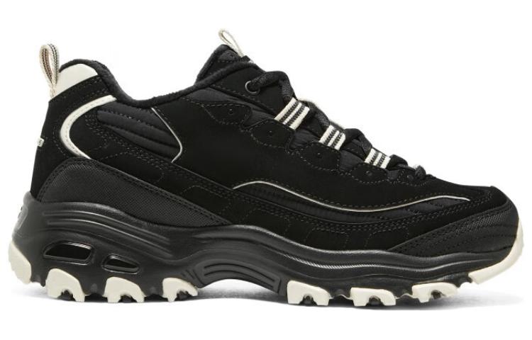 (WMNS) Skechers D'Lites Zip Along Shoes 'Black' 896269-BKNT