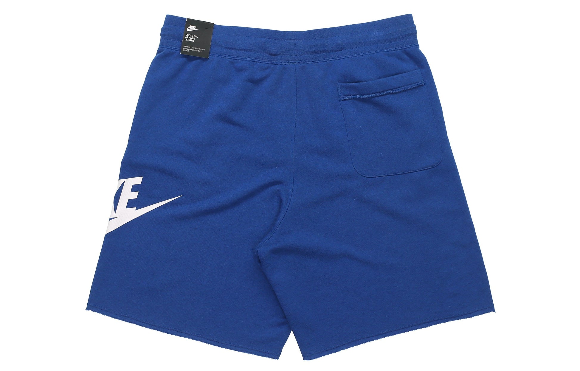 Men's Nike Swoosh Logo Loose Breathable Running Sports Shorts Blue AR2376-439
