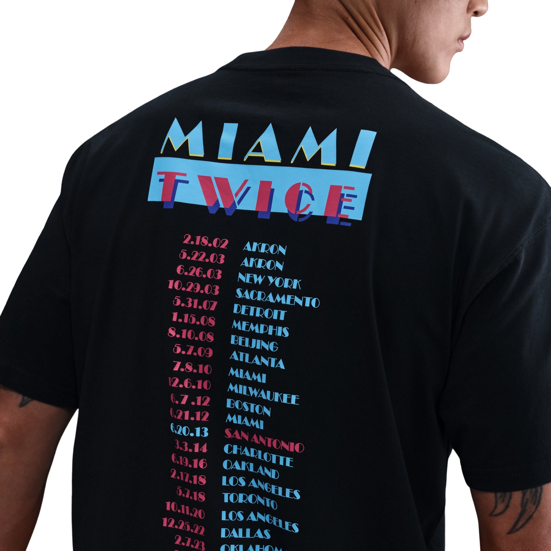 Nike LeBron Basketball T-Shirt 'Miami Twice' IH8549-045