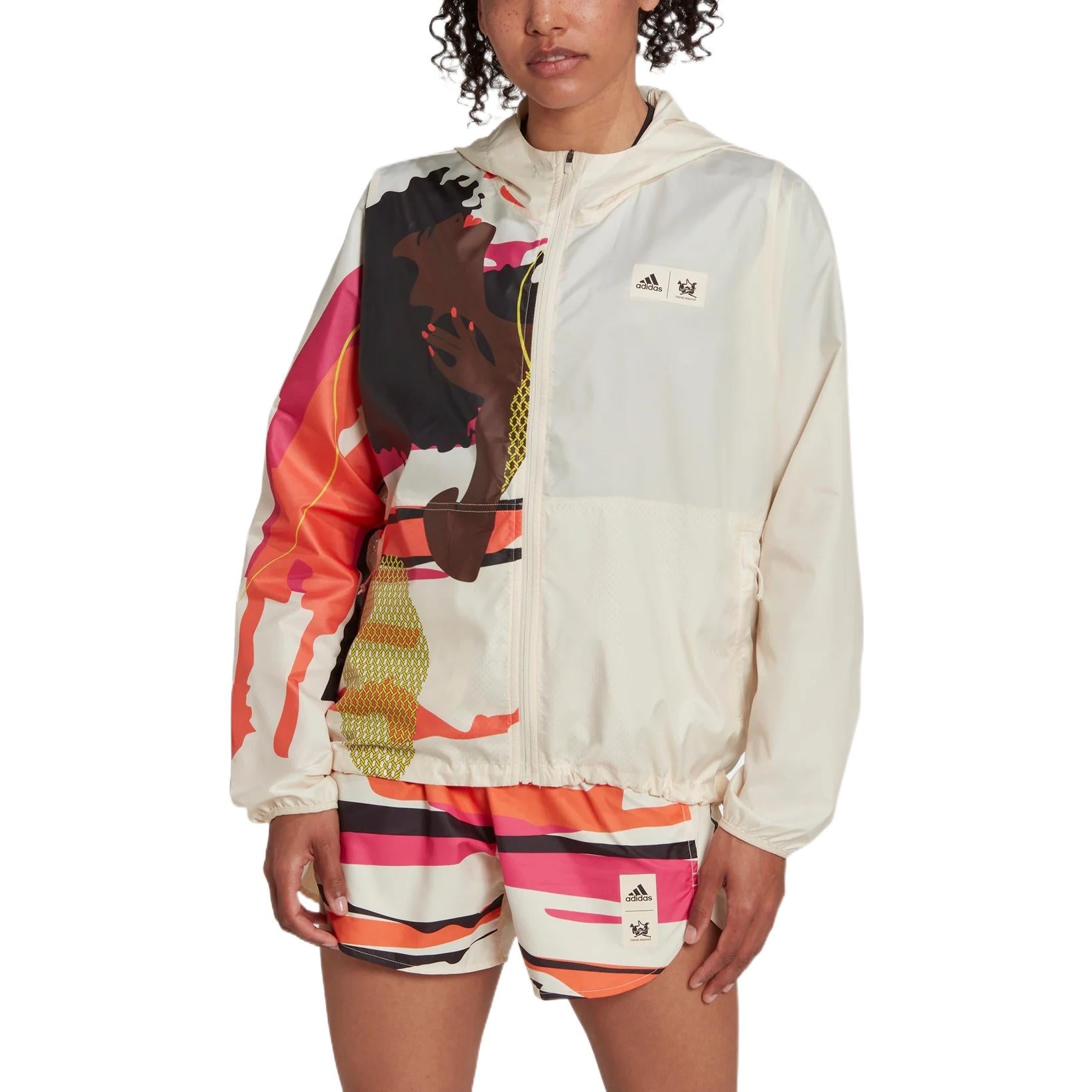 (WMNS) adidas Thebe Magugu Fast Running Jacket Asia Sizing 'Beige' HI5626