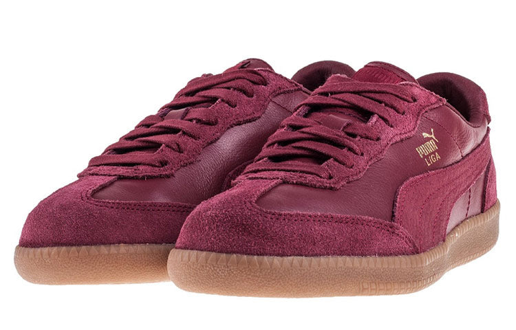 PUMA Liga Leather Casual Board Shoes Red 364597-03