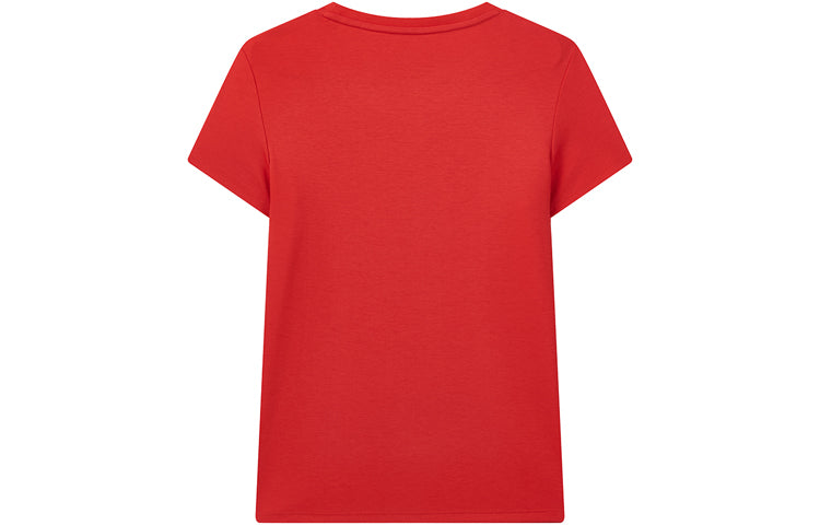 (WMNS) FILA Basic Short Sleeve Red T-Shirt F61W028108F-RD