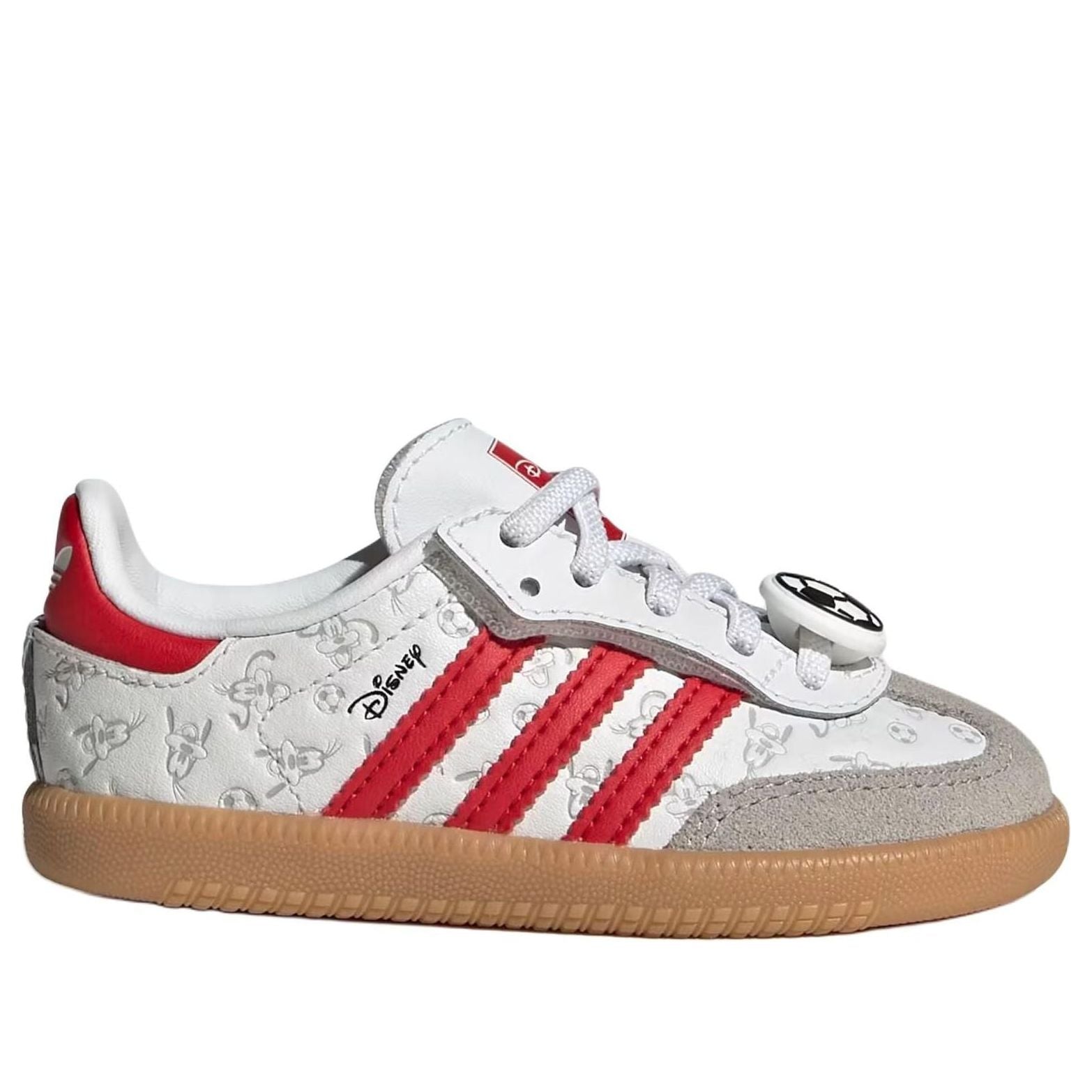 (TD) adidas x Disney Samba Og Comfort Elastic Lace 'White Better Scarlet' IH1754