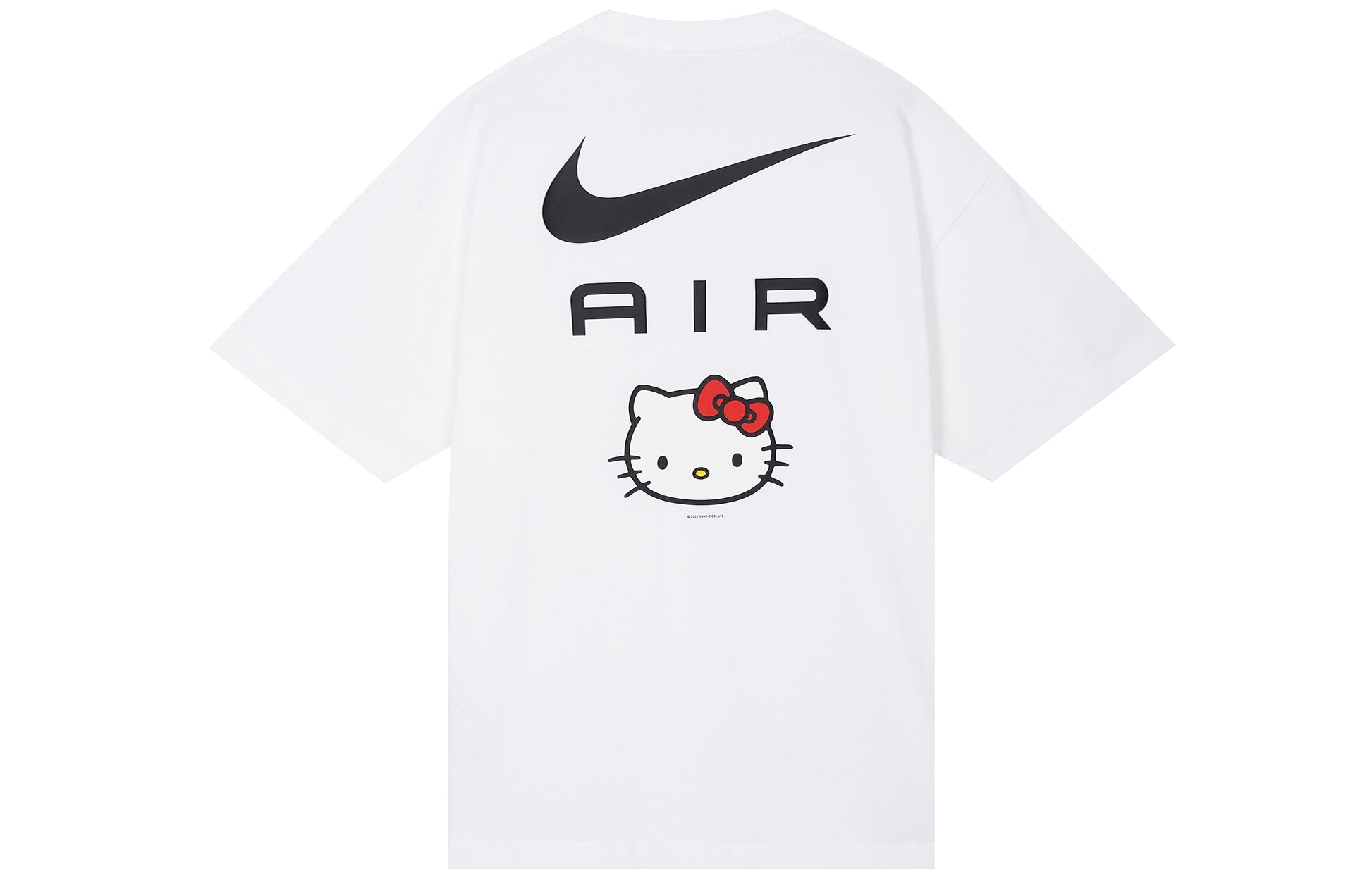 Nike x Hello Kitty Crossover Funny Cartoon Alphabet Pattern Printing Short Sleeve Asia Edition Unisex White DR6075-100