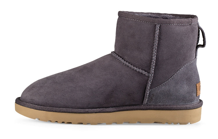 (WMNS) UGG Classic Mini II Short Boots 2.0 Fleece Lined Purple Gray 1016222-NHT