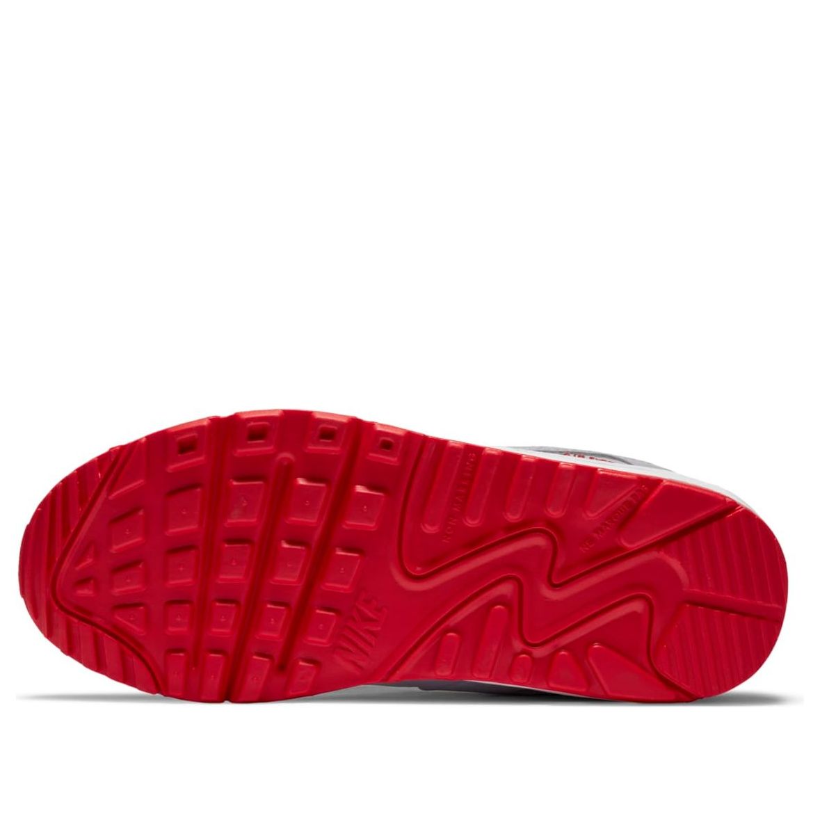 (GS) Nike Air Max 90 Leather 'White Hyper Red' CD6864-106