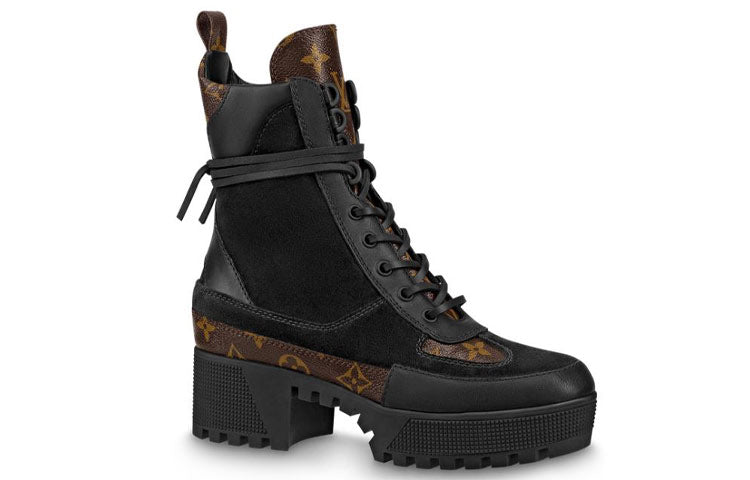 (WMNS)  LOUIS VUITTON shoes Martin boots 'Black Brown' 1A4XXV