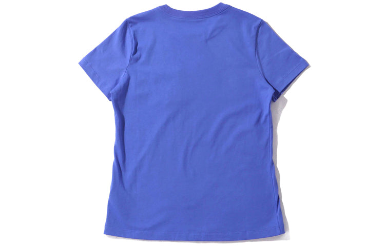 (WMNS) Nike As W Nsw Tee Contrasting Colors logo Short Sleeve Blue CT8855-500