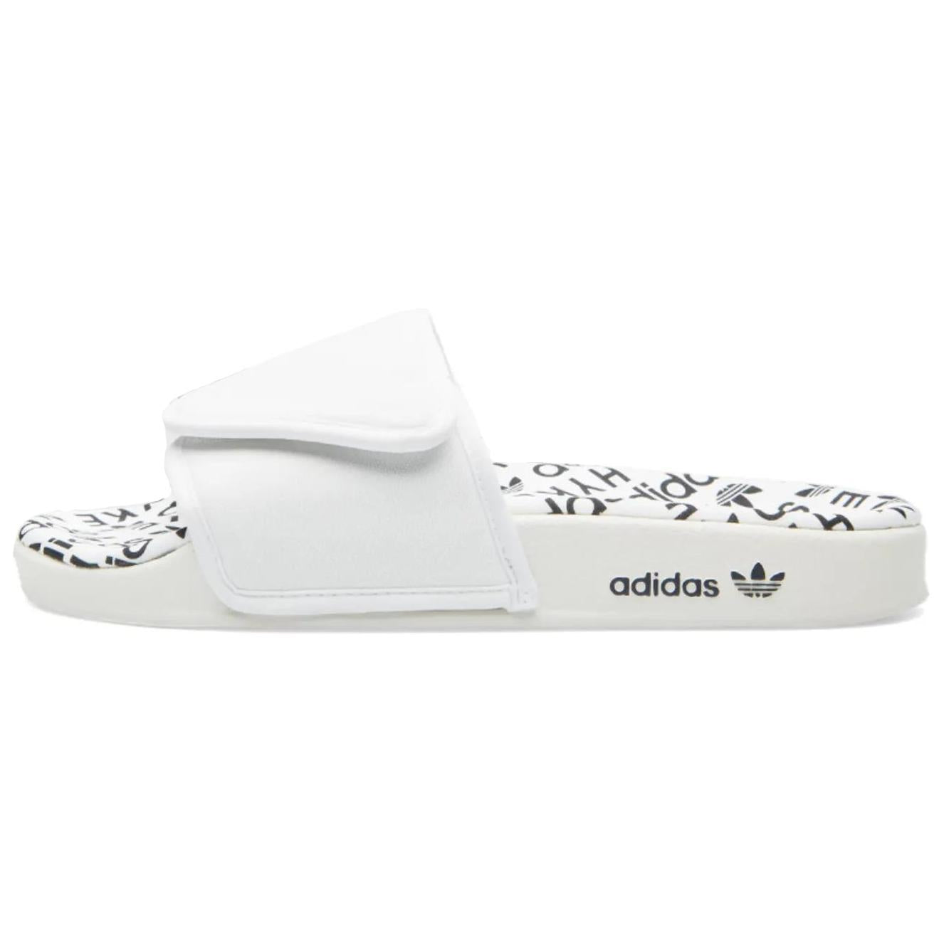 adidas x HYKE Adilette Slipper Asia Sizing 'White Black' S79342