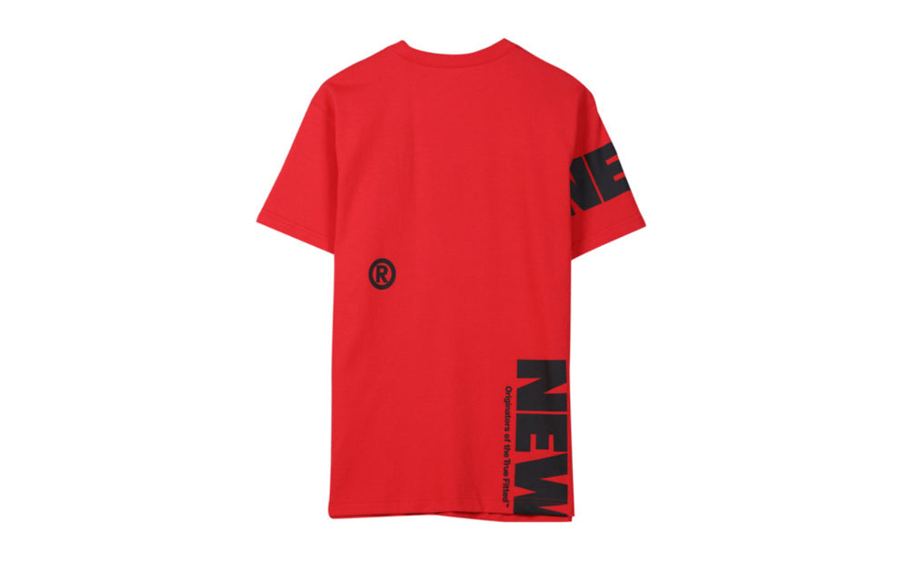 New Era logo Printing Round Neck Short Sleeve Unisex Red 11929535