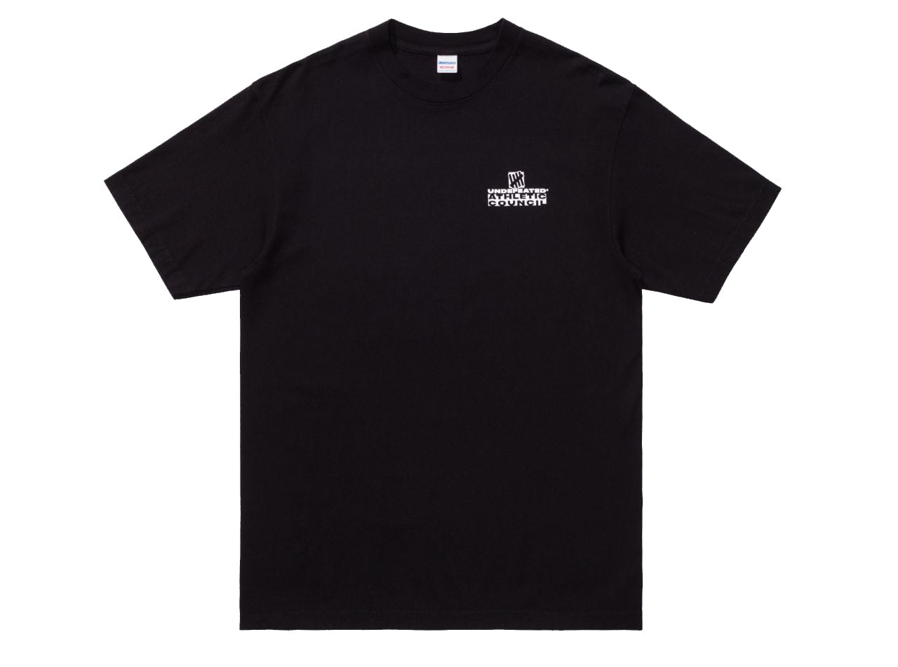 UNDEFEATED WRESTLING S/S TEE Back Applique Short-sleeve Tee Unisex Black 80101-BLACK