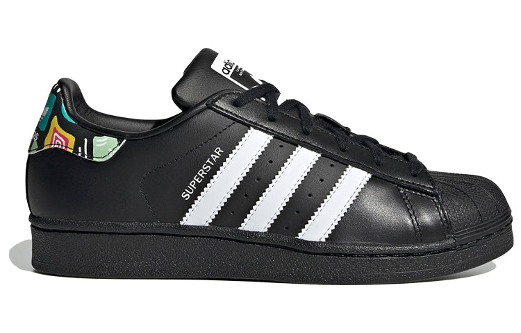 (GS) adidas originals Superstar J 'Black' EE7500