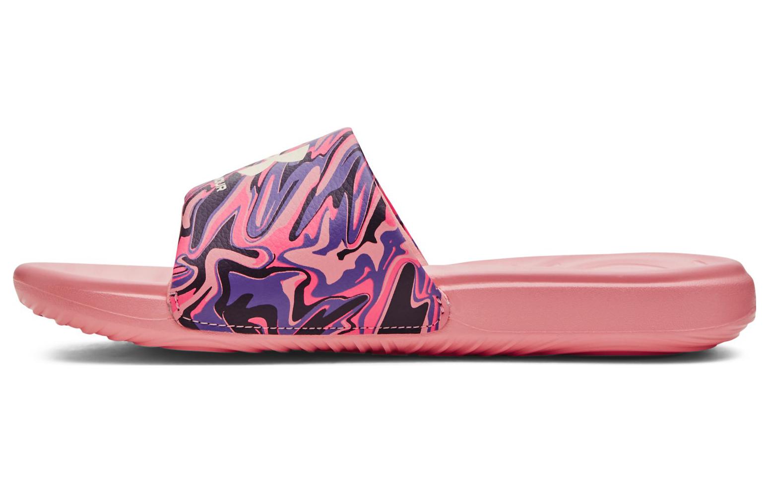 (WMNS) Under Armour Answer Graphic Slides 'Posh Pink Abstract' 3024436-605