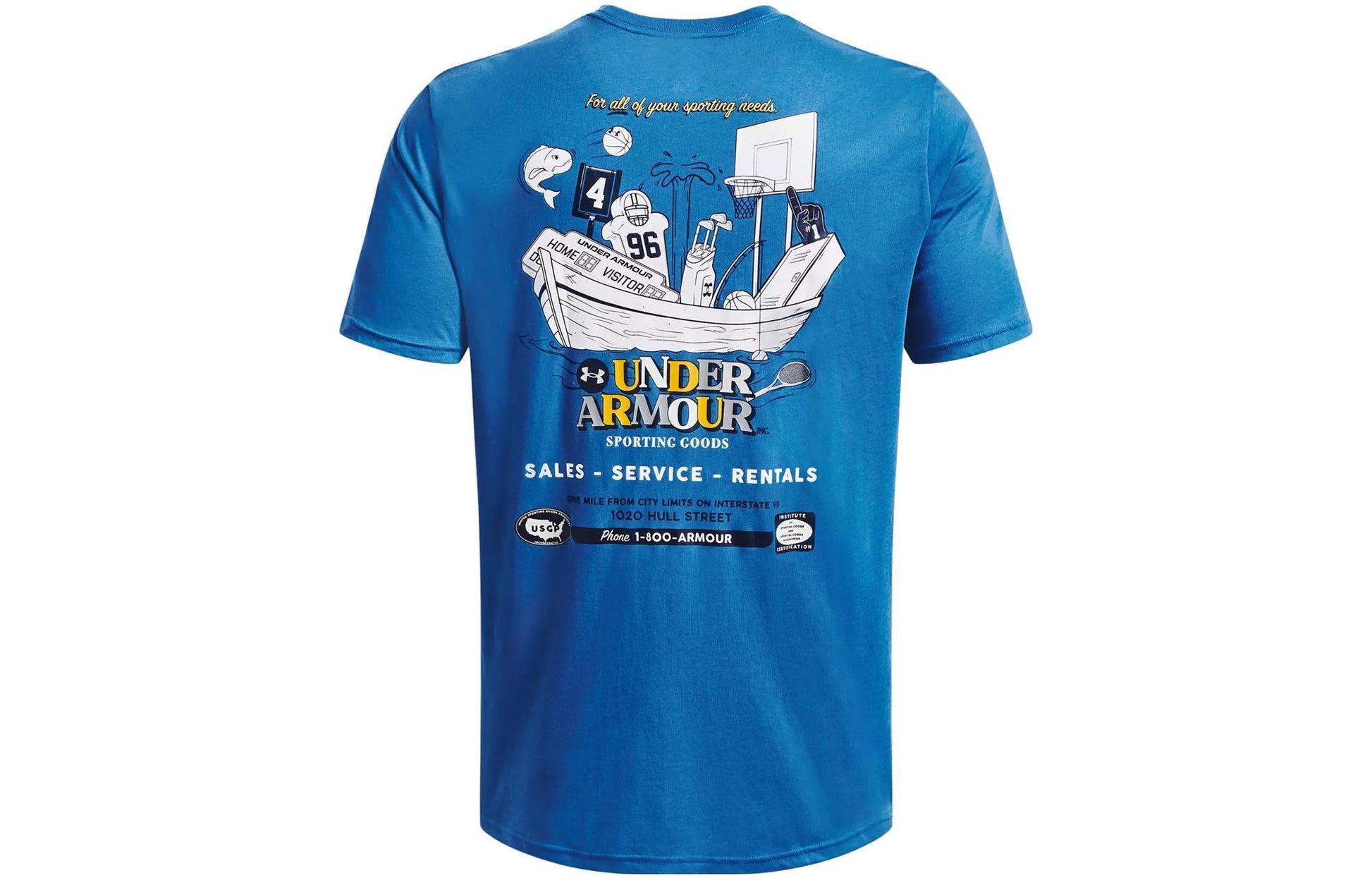 Under Armour Sporting Goods T-shirt 'Blue' 1376856-481