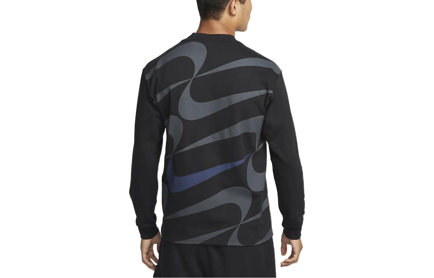Nike Casual Sports Round Neck Pullover Long Sleeves Hoodie Men's Black DX4225-010