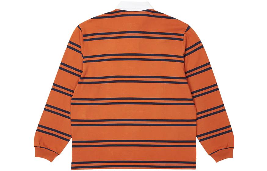 Palace Stripe Rugby 'Orange Navy' P23ES004