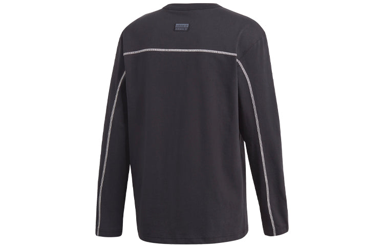 adidas originals Casual Round Neck Pullover Long Sleeves Sports Black GD9296