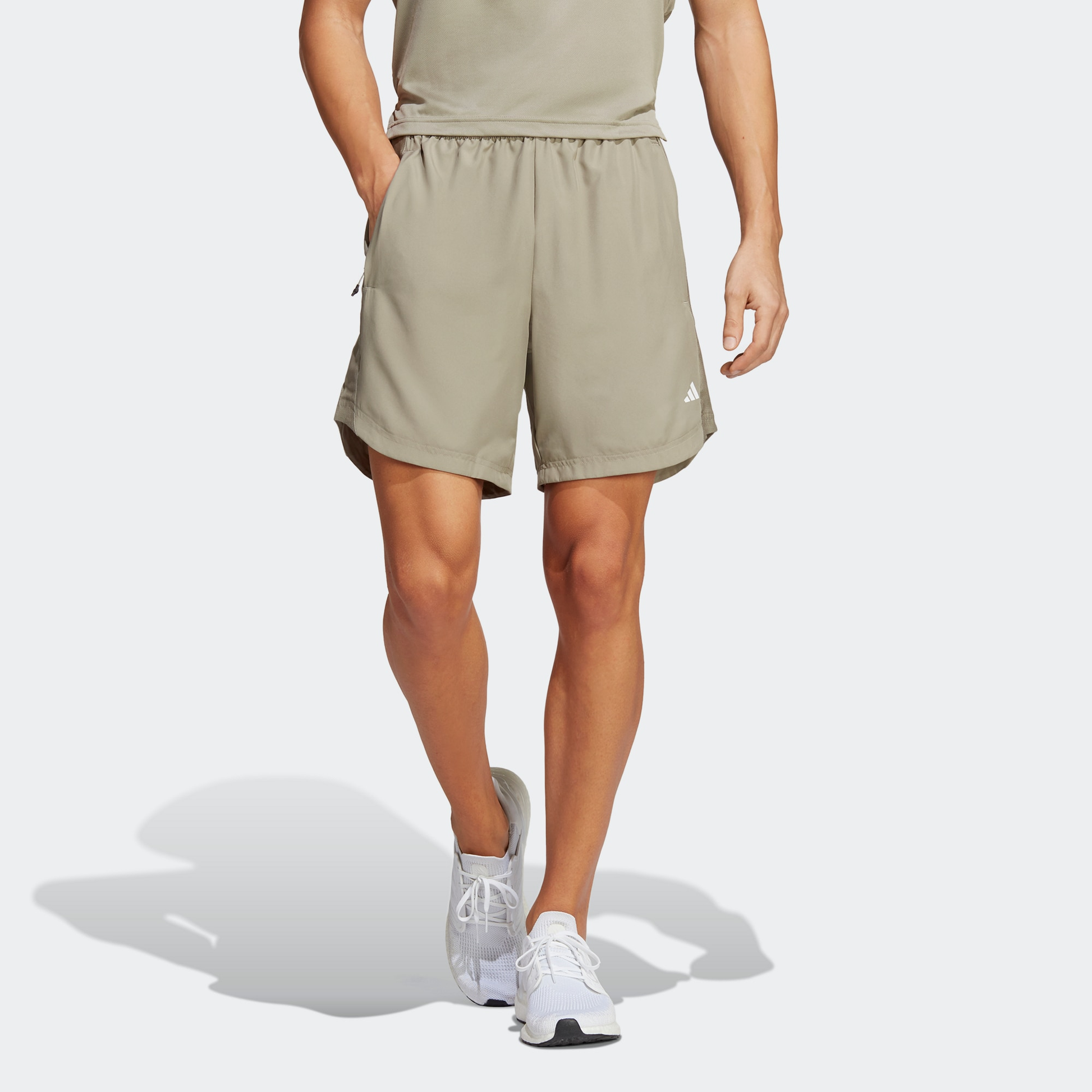 adidas HIIT Base Training Shorts 'Silver Pebble' IB7911