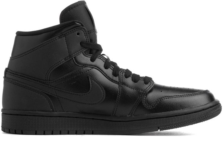 (WMNS) Air Jordan 1 Mid 'Triple Black' BQ6472-012