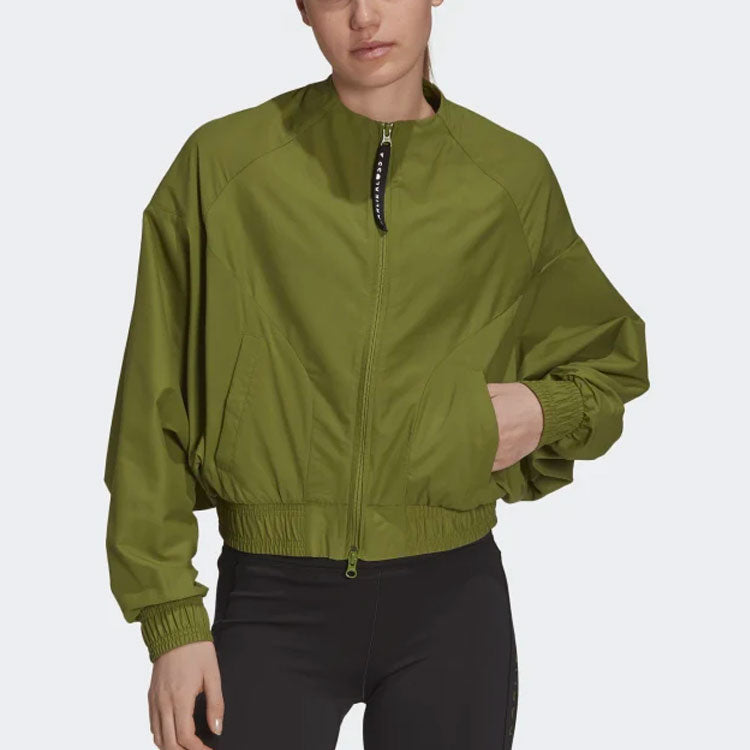 (WMNS) adidas x Karlie Kloss Doll Sleeve Cover Up Jacket Green GQ6056
