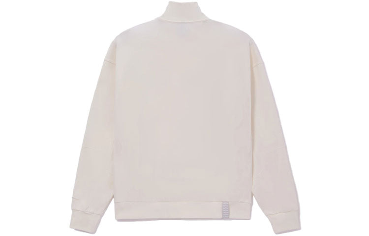 Li-Ning Skateboard Series Half Zipper Loose Pullover 'Creamy White' AWDS175-3