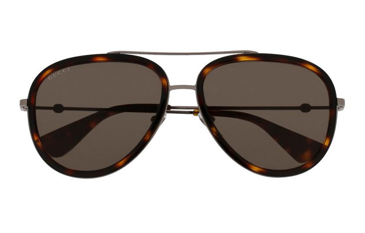 Gucci Side Small Bee Series Business travel Version Lens aviator Sunglasses Black GG0062S-002