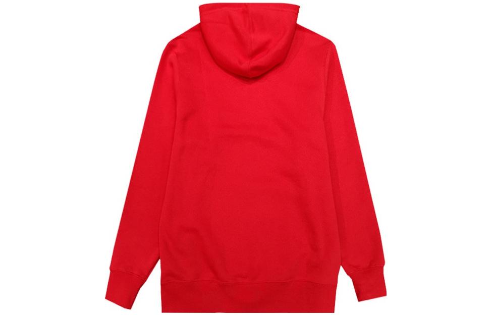 (WMNS) Nike Big Swoosh Dot Logo Pullover Hoodie 'Red' CU4528-634