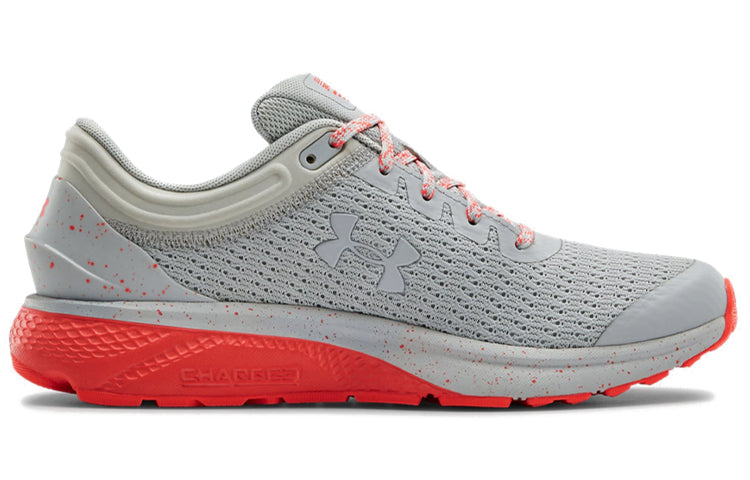 (WMNS) Under Armour Charged Escape 3 Sports Shoes Grey/Red 3021966-106