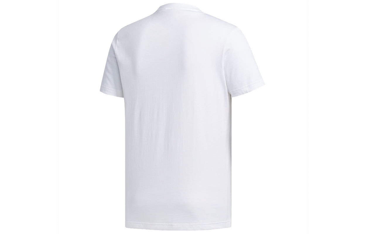 adidas Isc Court Tee Stadium Printing Sports Round Neck Short Sleeve White FP7564