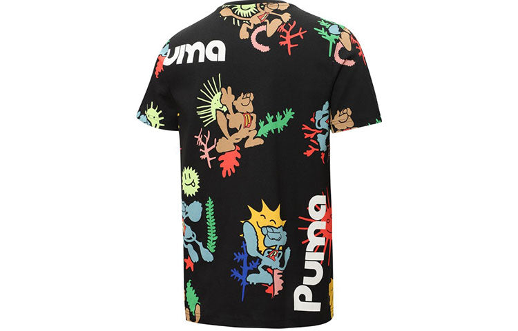 PUMA Adventure Planet All Over Print Tee 'Black' 533487-01