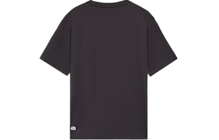 Li-Ning x Star War Crossover Sports Fashion Series Casual Sports Breathable Printing Pullover Short Sleeve Black Gray T-Shirt AHSS715-3
