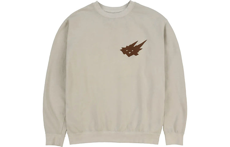 Travis Scott Cactus Jack CACTI Series Alphabet Printing Round Neck Long Sleeves Unisex Creamy White TC-80
