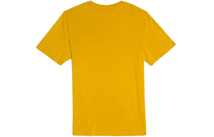 Timberland Casual Loose Round Neck Printing Short Sleeve Couple Style Yellow A2EM6-311