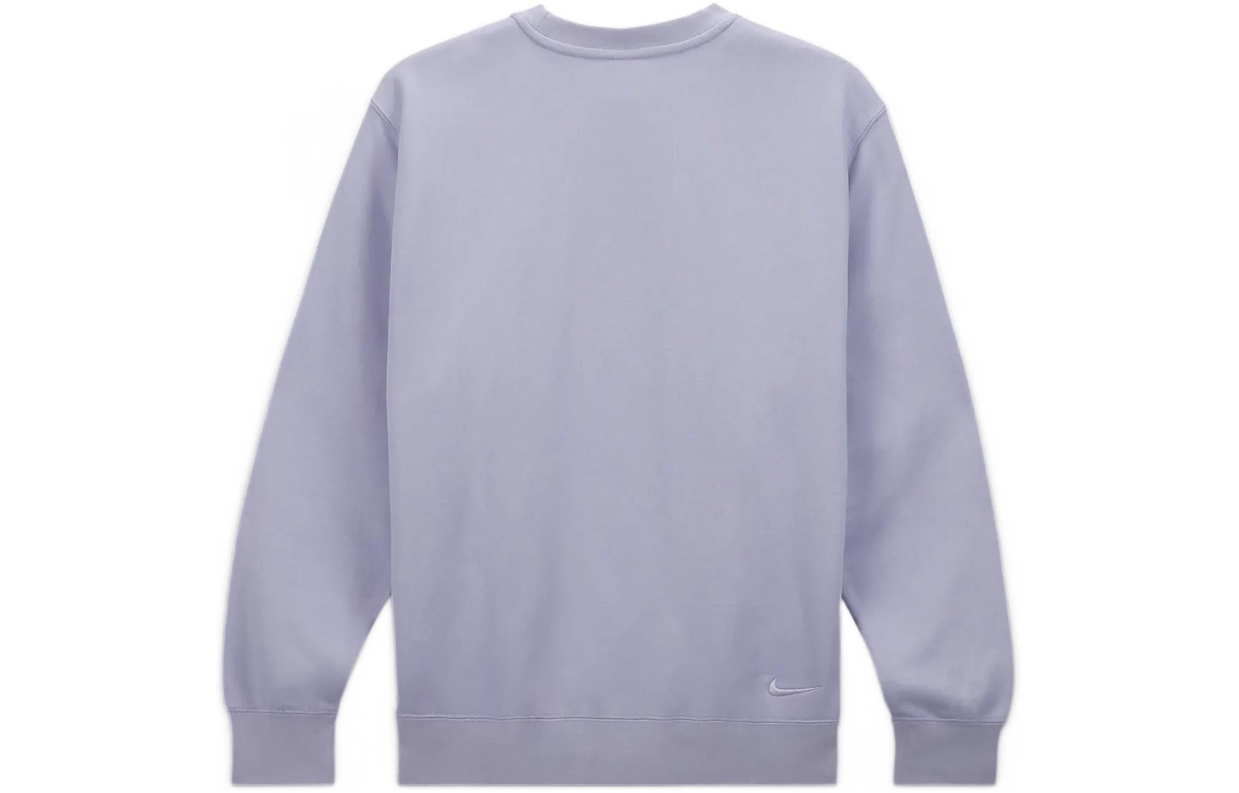 Nike Solid Color Slim Fit Round Neck Long Sleeves Hoodie Men's Purple FB7223-544