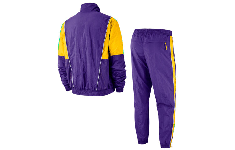 Nike NBA Teams lakers Sports Suit Uniform Purple Blue AH8820-504