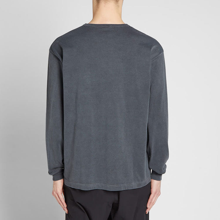 WTAPS Long Sleeve Blank 03 Round collar Long-sleeve Tee Unisex Grey/Black 192ATDT-CSM05-BK