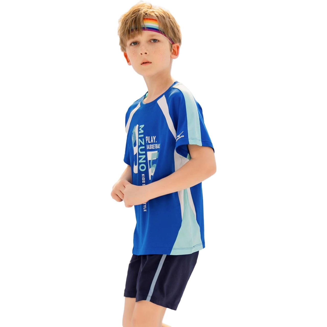 (GS) Mizuno Sportswear T-shirt 'Blue' T2091