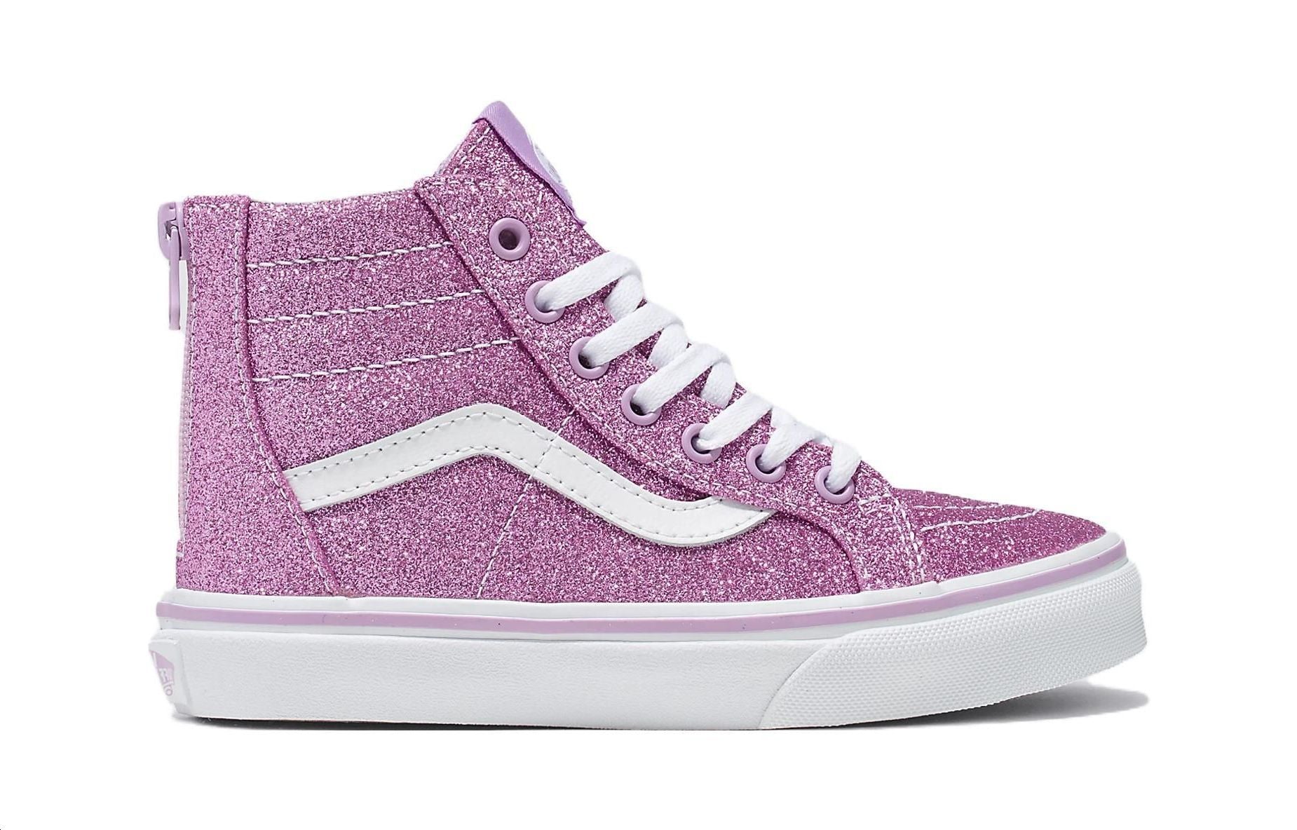 (PS) Vans SK8-Hi Glitter Shoes 'Pink White' VN0A4BUXLLC