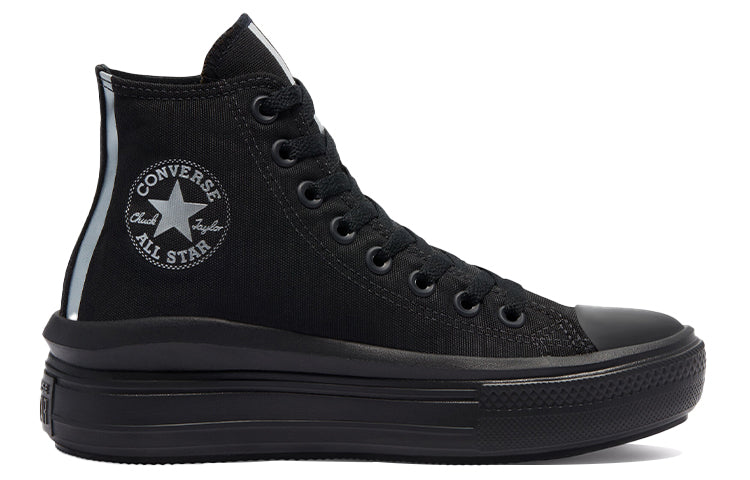 (WMNS) Converse Chuck Taylor All Star Move High 'Black Metallic' 570971C