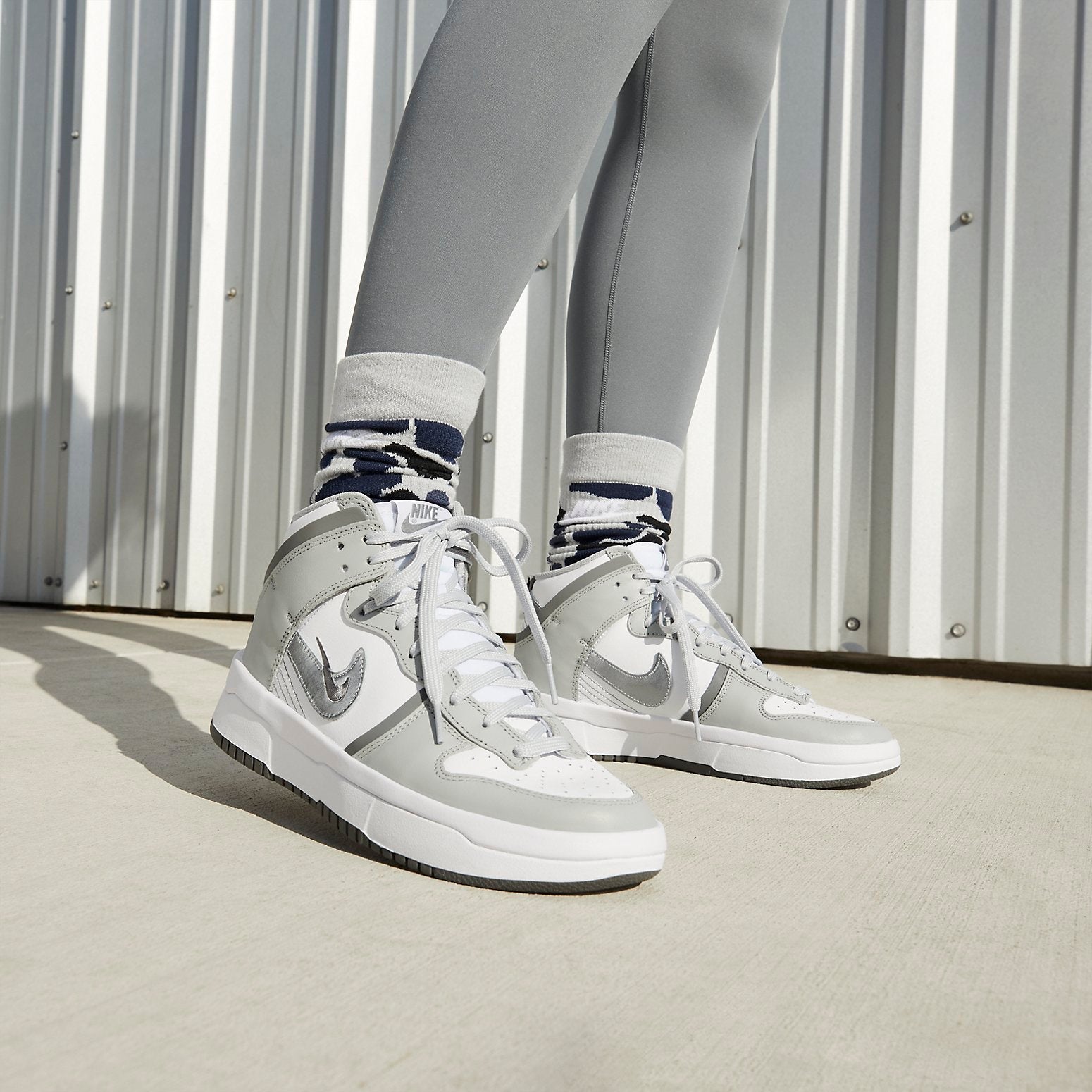 (WMNS) Nike Dunk High Up 'Light Smoke Grey' DH3718-106