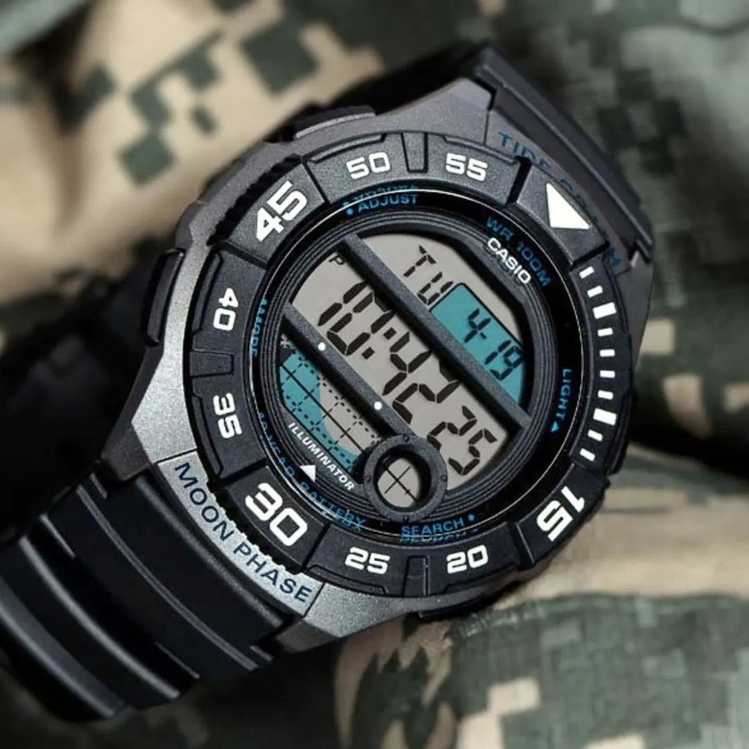 CASIO Waterproof Sports Shockproof Quartz Mens Black Digital WS-1100H-1A