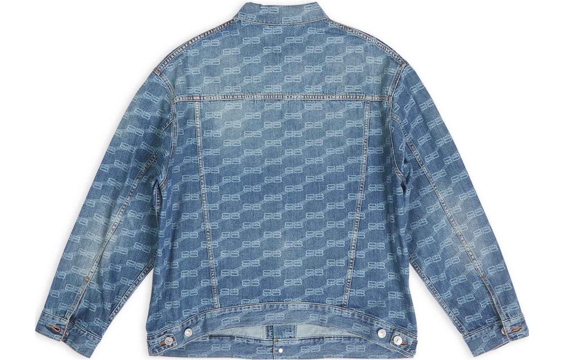 Balenciaga BB Monogram Large Fit Jacket 'Blue' 675208TMW370443