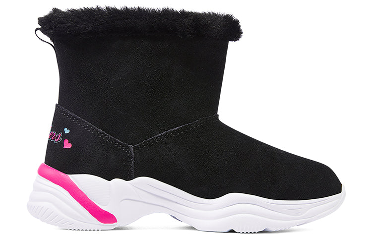 (GS) Skechers Comfy Winter Boots 'Black Pink' 303050L-BKPK