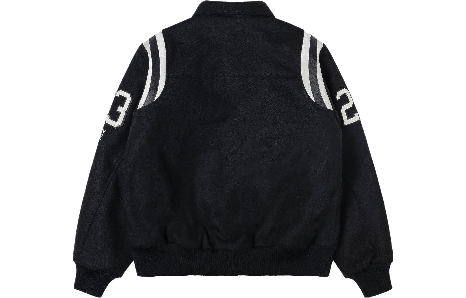 Stussy 80 Wool Varsity Jacket 'Black' 115713