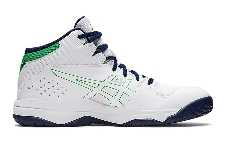 (GS) ASICS Dunkshot Mb 9 'White Green' 1064A006-107