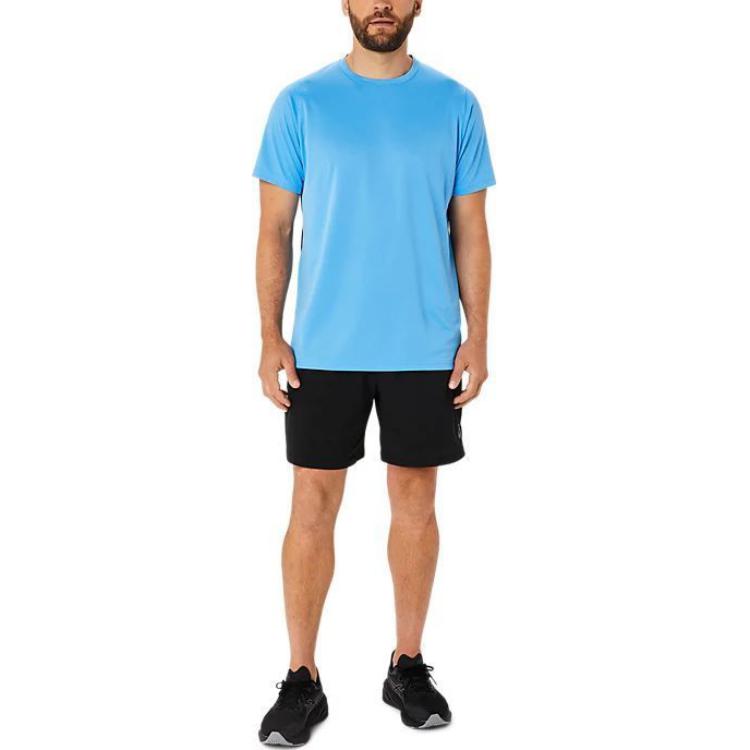 ASICS ACTIBREEZE Panel Jacquard Short Sleeved Top Asia Sizing 'Waterscape' 2031E507-407